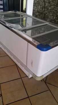 Large glass top freezer