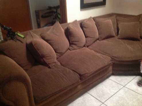 Large L shape lounge suite