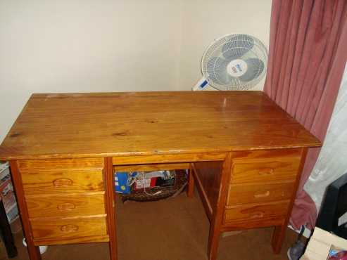 Large Pine Desk 6 drawers Solid wood R1000