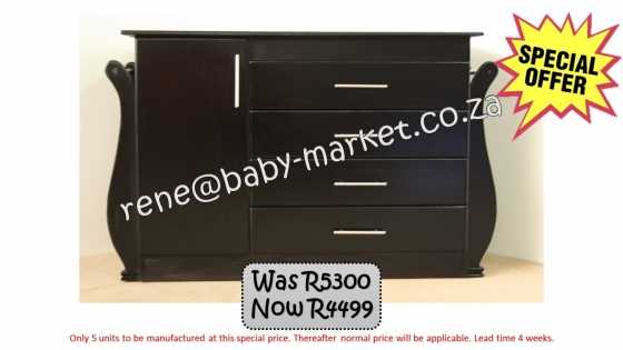 Large Sleigh Compactum Dark wood