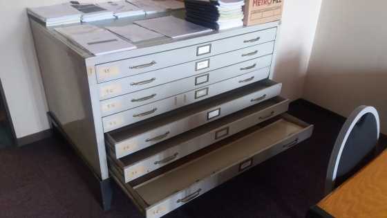 Large Steel Drawing cabinet