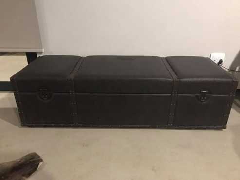 Large suede chest for sale