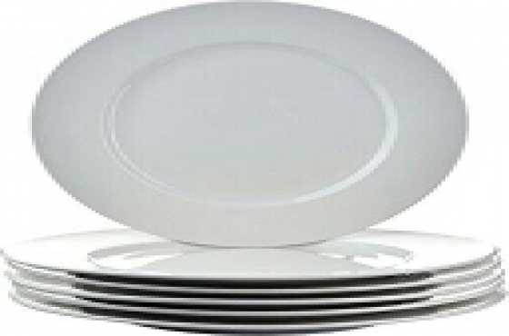large wide rim dinner plates
