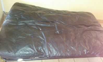 Leather couch bed