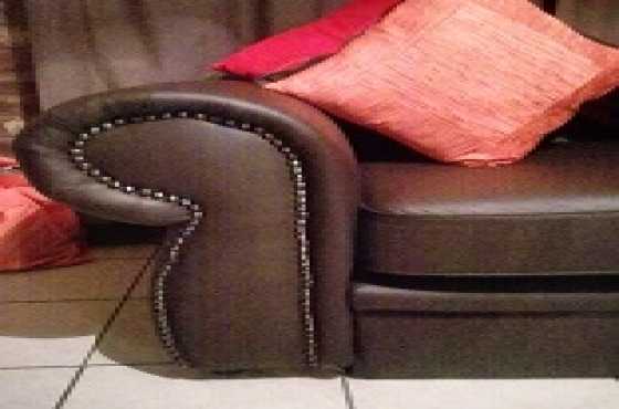 Leather One Seater Couch for sale