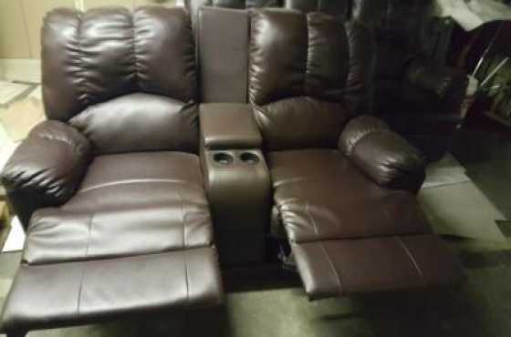 leather recliner lounge suite