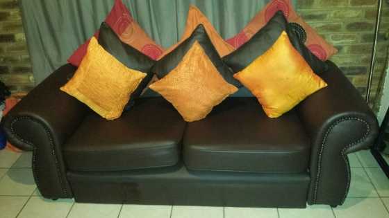 Leather Three Seater Couch for sale