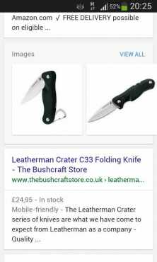 Leatherman crater c33 folding knife