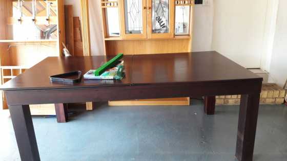 Lectron games pooltable tennisdining room table all in one