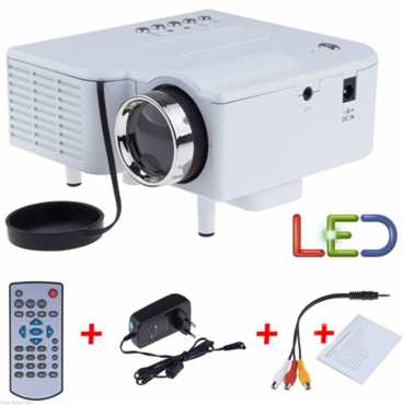 LED Multimedia HDMI Compatible Mini Data Projector Brand New From The Box with Accessories