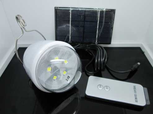 LED SOLAR ACDC LAMP WITH REMOTE