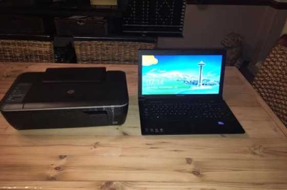 Lenovo laptop and hp printer for sale