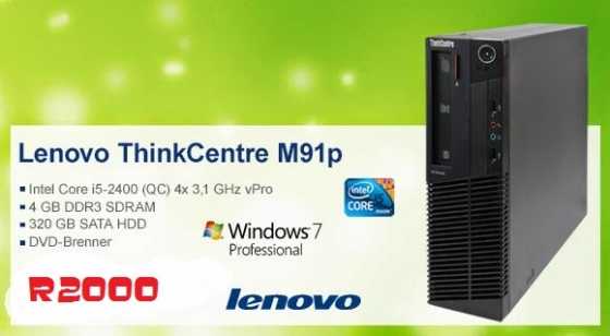 Lenovo ThinkCentre M91p 7033,Core i5 2400 3.1 GHz,4 GB ,320 GB