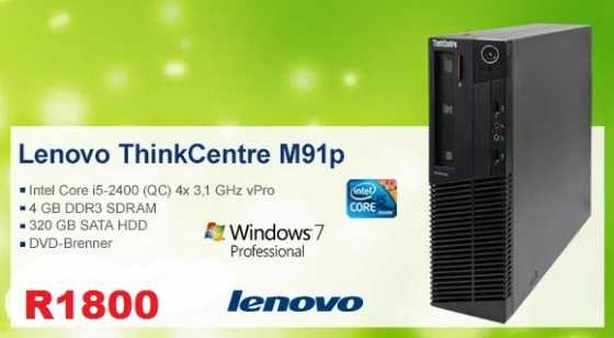 Lenovo ThinkCentre M91p 7033,Core i5 2.400 3.1 GHz,4 GB ,320 GB,dvdRW,HDMI,usb,windows 7