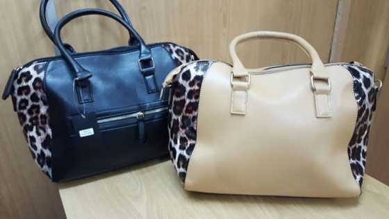 Leopard print handbags