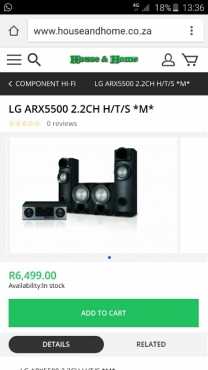 LG 2.2 ch 800w High perfomance receiving system