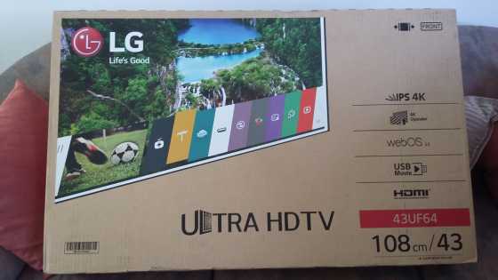 LG 43inch Ultra HD 4k Smart LED TV