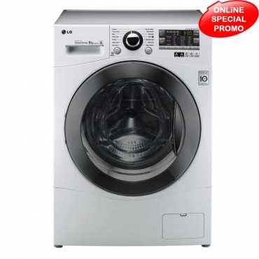 LG F14A8FDS25 Silver 1400 RPM Steam Front Loading Washing Machine