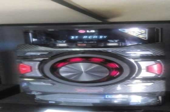 LG Xboom hifi system.