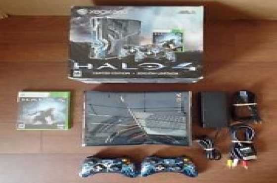 Limited Edition Halo Xbox 360 Slimline, 320gb with 5 games for sale...