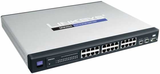 LinksysCisco SRW2024 24-port Gibabit Switch with webview