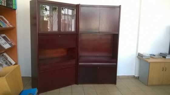 Liquor cabinet with serving hatch with matching TV Wall unit