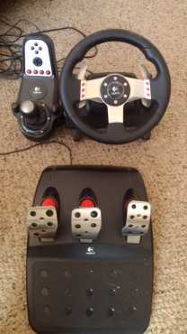 Logitech G27 gaming steering wheel