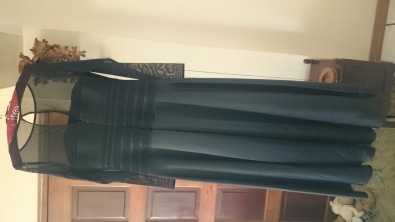 Long black formal evening dress