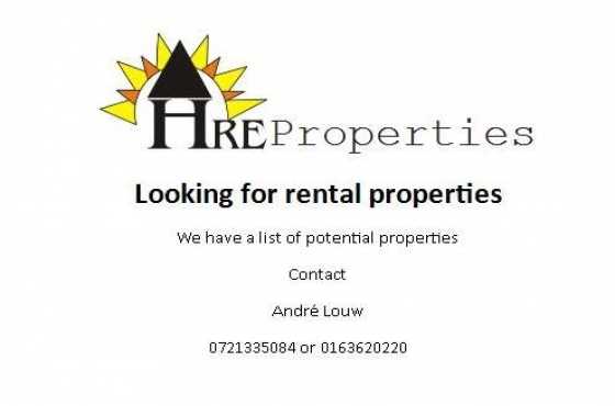 Looking for rental properties