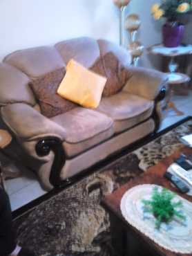 Lounge suite KENSINGTON Camel couler fabric 2x2 seater. Plus 2x1 seater. Boksburg witfield. As good