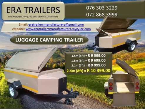 Luggage 8ft Camping Trailer Khaki Newly Built R 10 399.00