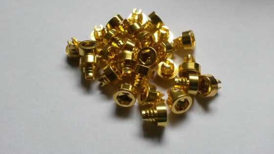 Mag wheel rivets studs gold or chrome bolts x 100