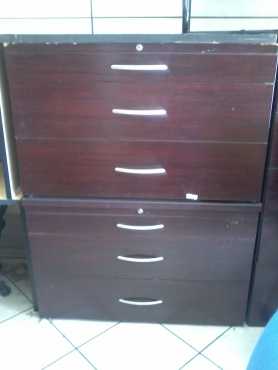 Mahogany Optiplan 3-Tier Drawers