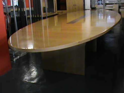 Maple boardroom table
