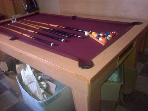 Marble top pool table