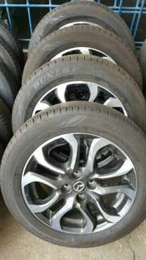 Mazda 2 mags and tyres for sale