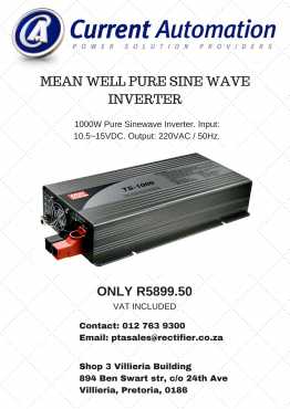 MeanWell Pure Sine Wave (NEW) Inverter 1000W