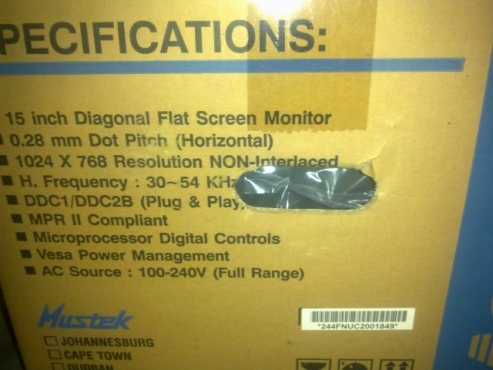 MECER 15quot CRT SCREEN FOR SALE - NEW IN BOX STILL