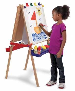 Melissa amp Doug Deluxe Wooden Standing Art Easel