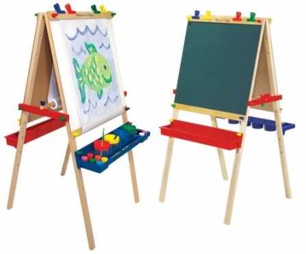 Melissa amp Doug Deluxe Wooden Standing Art Easel and accessories