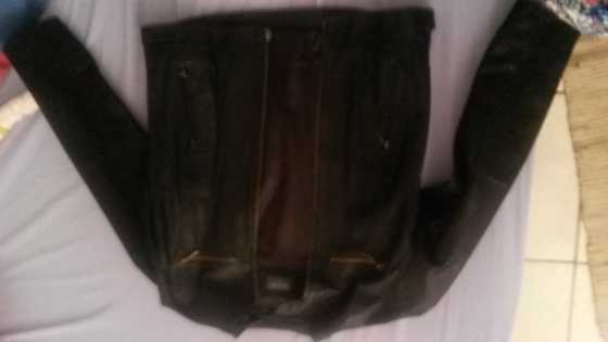 Men039s Genuine Leather Jacket