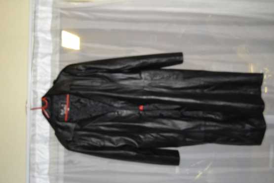 Men039s long leather jacket for sale