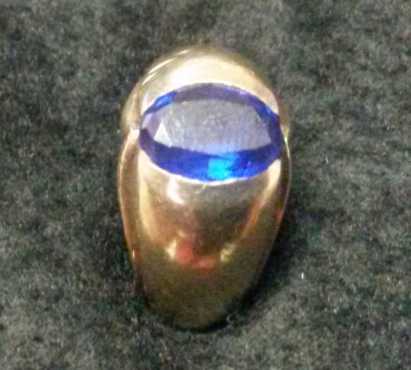 Men039s Sapphire Gold ring