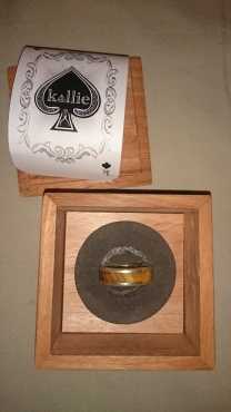 Mens Olive Wood amp Silver Ring - House of Kallie