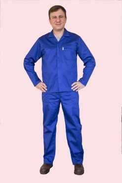 Mens Royal Blue Triple stitched Poly Cotton Conti suit Stock available immediately