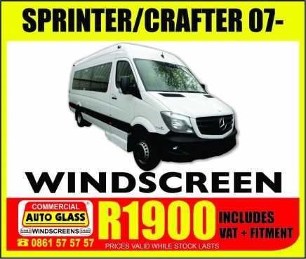 Merc Benz SprinterVw Crafter Windscreen Special