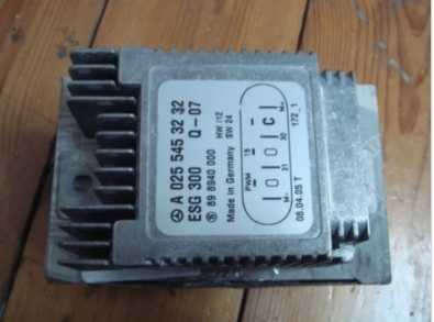 Mercedes AUXILIARY FAN BLOWER MODULE control