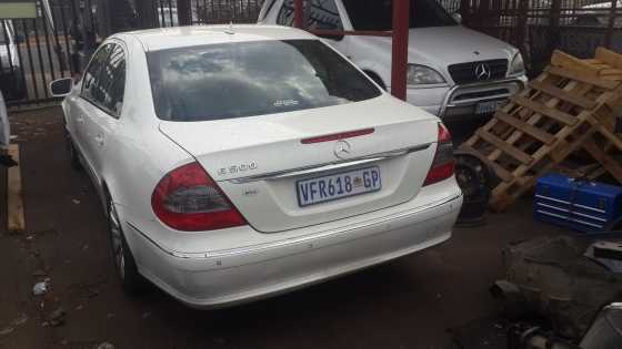 Mercedes Benz E500 W211 stripping for spares at AMS