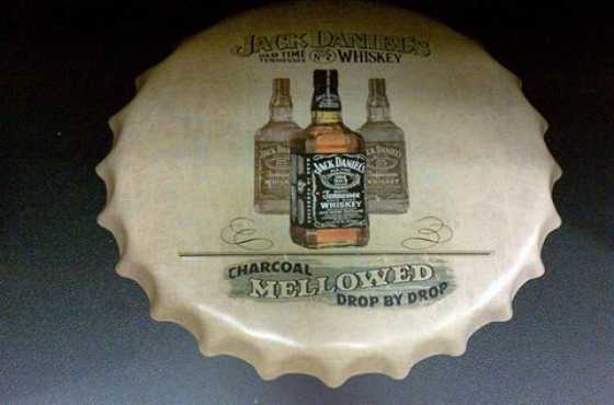 Metaal jack daniels 450mm dekor vir kroeg of man cave