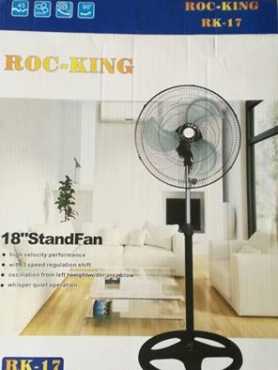 Metal blade free standing fans